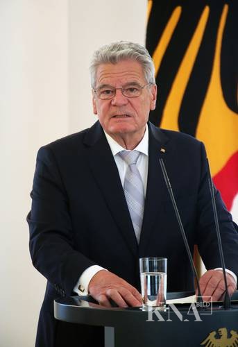 141006-93-000238 Bundespräsident Joachim Gauck spricht